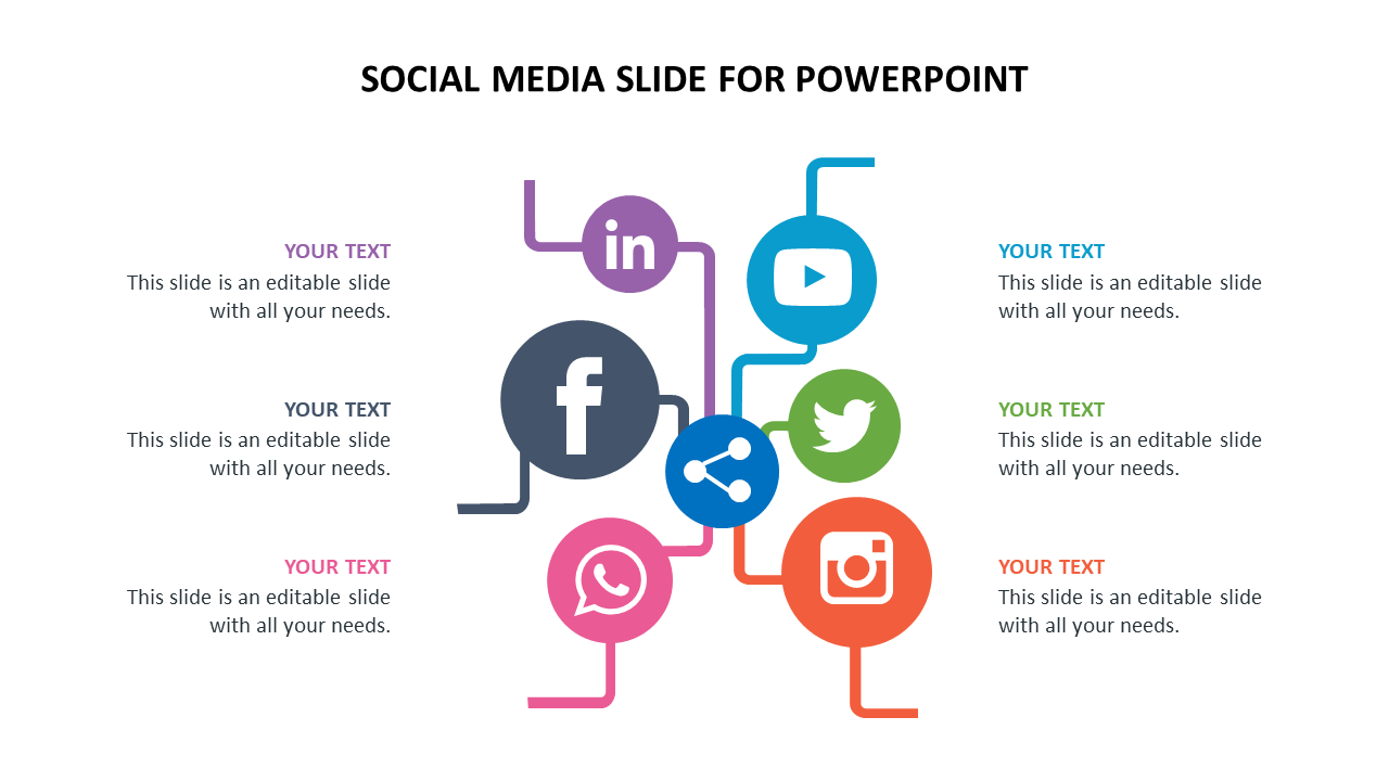 Social Media Slide For PowerPoint Template and Google Slides